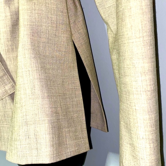 Isaac Mizrahi Tan Button Down Jacket Size 12 - Picture 7 of 16